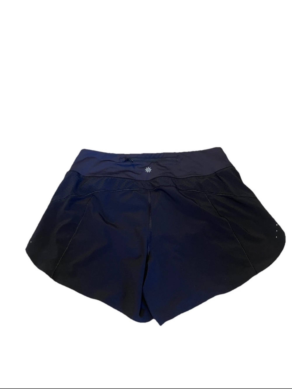 Athleta Black Run With It 4.5” Shorts Active Running Hiking Trail Gorp Women’s - Picture 5 of 8